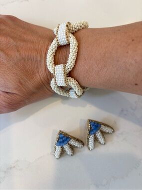 Beth Ladd Beaded earrings and bracelet